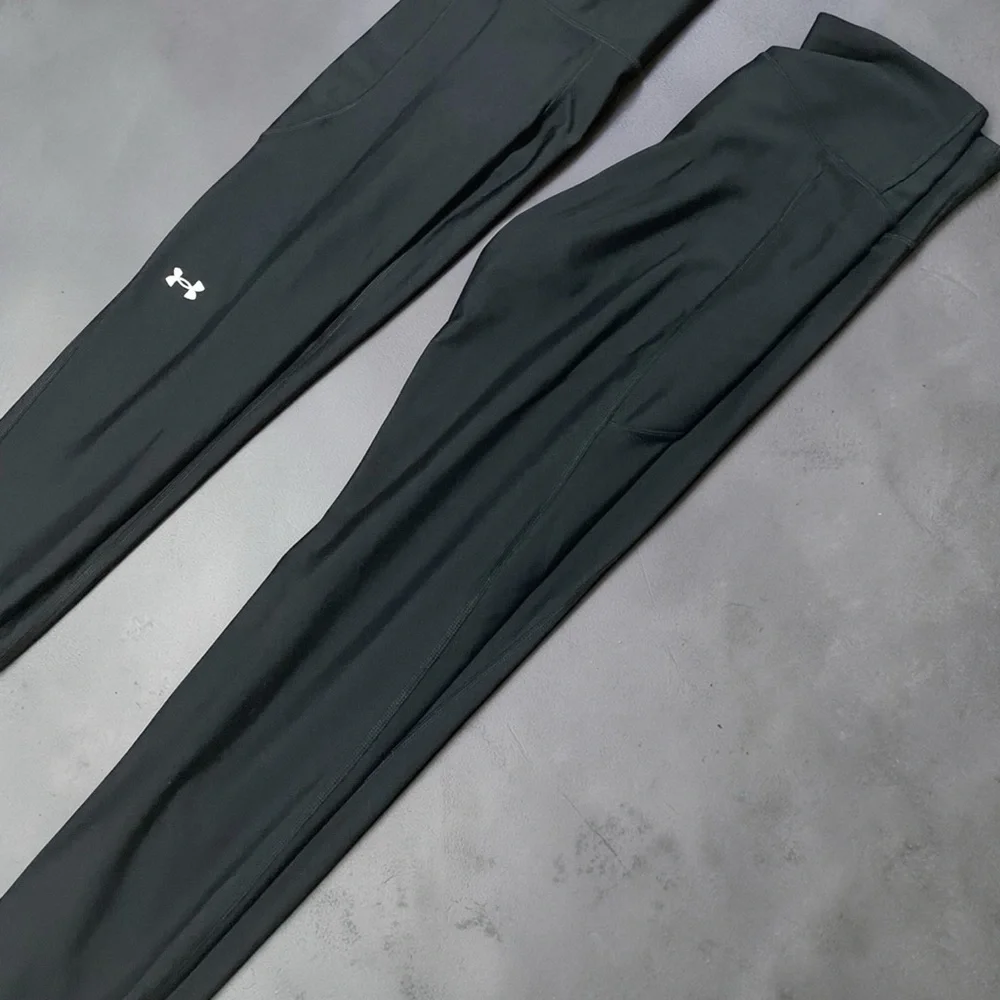 Two (2) Under‎ Armour Black Leggings * Workout * Jogging * Activewear - Picture 5 of 10